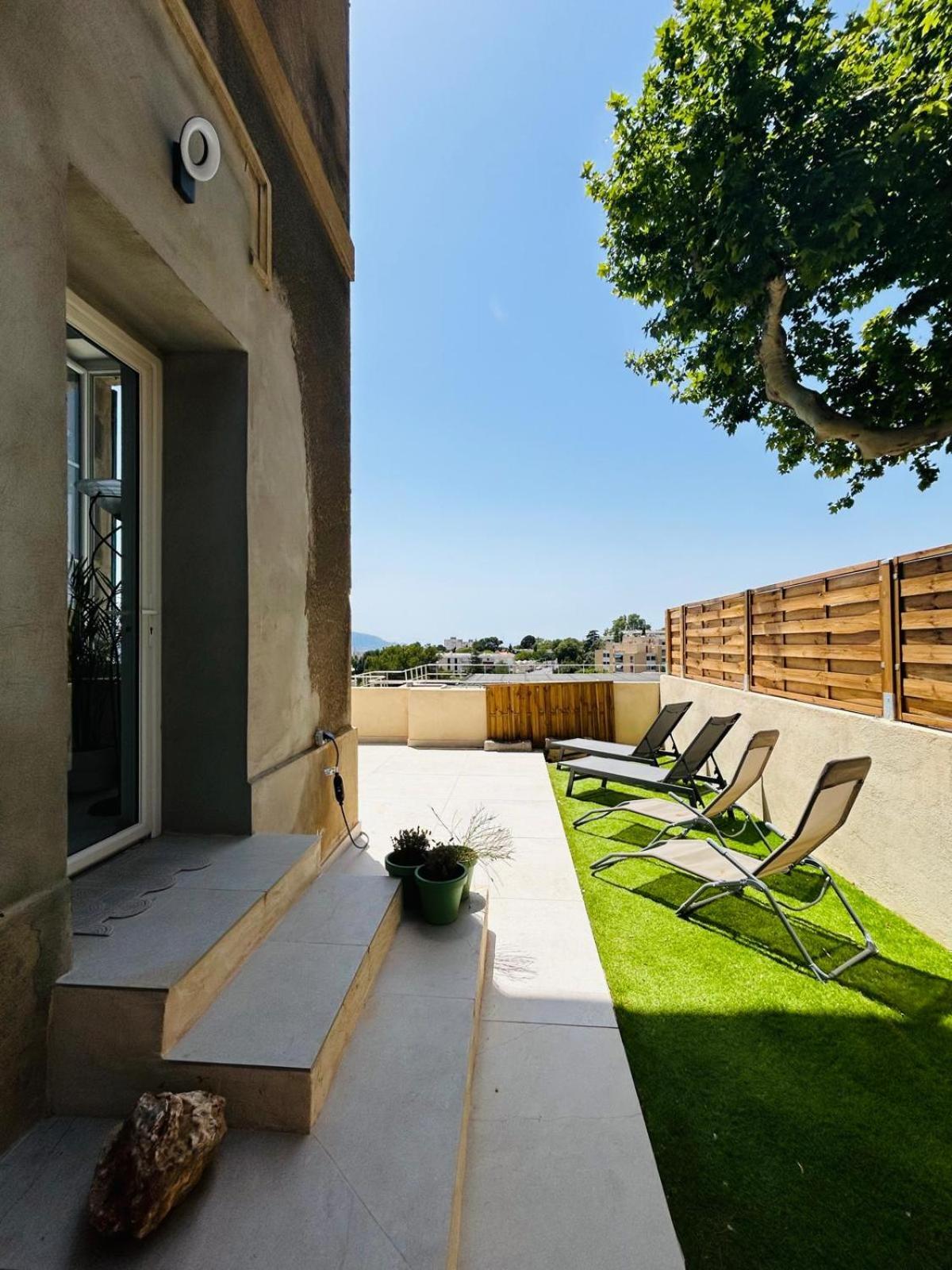 Maisons Detente Jardin, Terrasse Vue Mer Et Spa Marsella Exterior foto